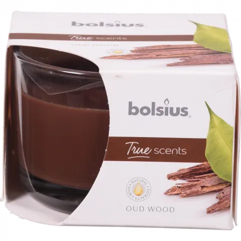 Свіча Bolsius в скл. аром. 63/90 True Scents Агарове дерево, арт. 101926170470